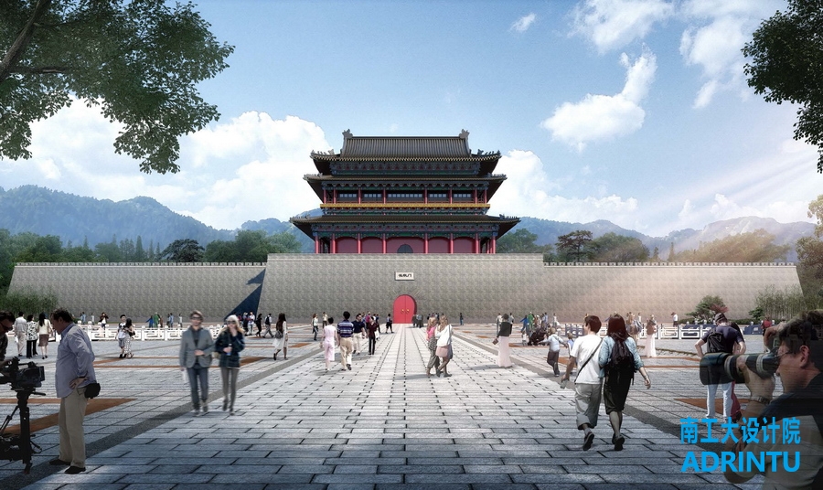 安徽凤阳府城古城门、长秋门